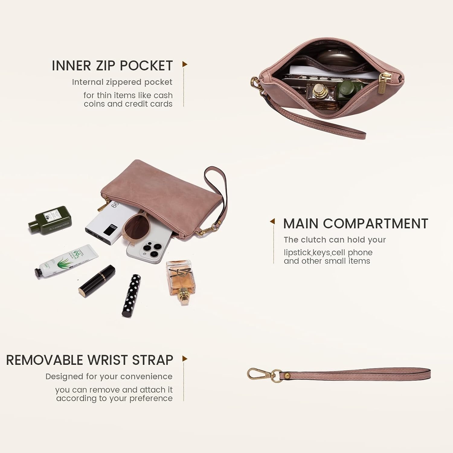 image:imageLOVEVOOK Laptop Tote Bag for Women 156 Inch Professional Work Bag with Matching Clutch Waterproof Vintage Leather Computer Tote for Office Business Travel amp Daily Use Gift for WomenLotus Pink