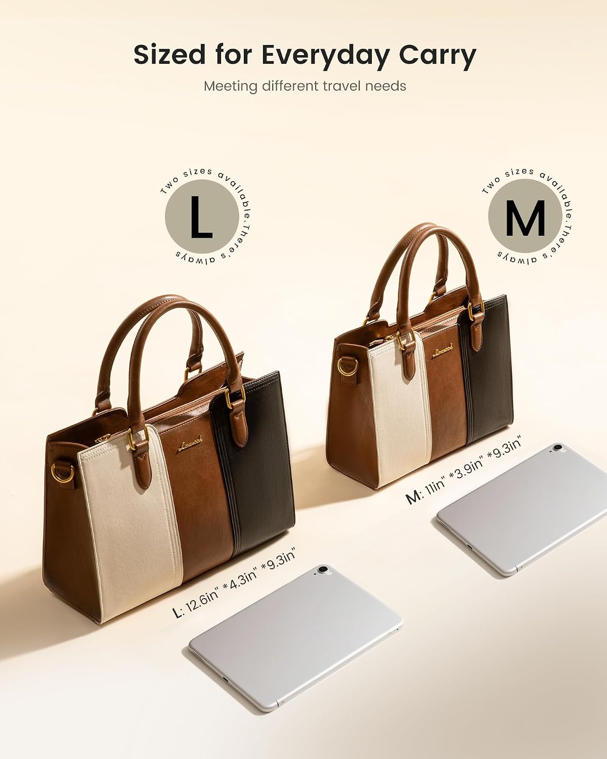 image:imageLOVEVOOK Purse for Women Vintage Leather Shoulder Handbag Small Ladies Satchel Tote Purse Top Handle Crossbody Bag for WorkBrownembossed