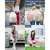 image:imageLOVEVOOK 40L Travel Backpack Flight Approved Carry on Backpack3 Packing CubesWaterproof Personal Item Travel BagTSA Carry on Luggage Suitcase Travel EssentialsGifts for Women amp Menfits 17 LaptopAlight Graypink