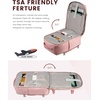image:imageLOVEVOOK 40L Travel Backpack Flight Approved Carry on Backpack3 Packing CubesWaterproof Personal Item Travel BagTSA Carry on Luggage Suitcase Travel EssentialsGifts for Women amp Menfits 17 LaptopPinkpink