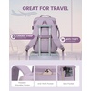 image:imageLOVEVOOK 40L Travel Backpack Flight Approved Carry on Backpack3 Packing CubesWaterproof Personal Item Travel BagTSA Carry on Luggage Suitcase Travel EssentialsGifts for Women amp Menfits 17 LaptopLight Purple