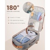 image:imageLOVEVOOK 40L Travel Backpack Flight Approved Carry on Backpack3 Packing CubesWaterproof Personal Item Travel BagTSA Carry on Luggage Suitcase Travel EssentialsGifts for Women amp Menfits 17 LaptopGreybrown