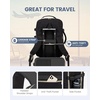 image:imageLOVEVOOK 40L Travel Backpack Flight Approved Carry on Backpack3 Packing CubesWaterproof Personal Item Travel BagTSA Carry on Luggage Suitcase Travel EssentialsGifts for Women amp Menfits 17 LaptopBlackgrey