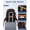 image:imageLOVEVOOK 40L Travel Backpack Flight Approved Carry on Backpack3 Packing CubesWaterproof Personal Item Travel BagTSA Carry on Luggage Suitcase Travel EssentialsGifts for Women amp Menfits 17 LaptopBlackleopard Print