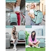 image:imageLOVEVOOK 40L Travel Backpack Flight Approved Carry on Backpack3 Packing CubesWaterproof Personal Item Travel BagTSA Carry on Luggage Suitcase Travel EssentialsGifts for Women amp Menfits 17 LaptopMint Greenblack