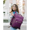 image:imageLOVEVOOK 40L Travel Backpack Flight Approved Carry on Backpack3 Packing CubesWaterproof Personal Item Travel BagTSA Carry on Luggage Suitcase Travel EssentialsGifts for Women amp Menfits 17 LaptopDark Purpleblack1