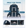 image:imageLOVEVOOK 40L Travel Backpack Flight Approved Carry on Backpack3 Packing CubesWaterproof Personal Item Travel BagTSA Carry on Luggage Suitcase Travel EssentialsGifts for Women amp Menfits 17 LaptopDark Blue Greenblack