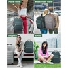 image:imageLOVEVOOK 40L Travel Backpack Flight Approved Carry on Backpack3 Packing CubesWaterproof Personal Item Travel BagTSA Carry on Luggage Suitcase Travel EssentialsGifts for Women amp Menfits 17 LaptopDark Greenblack2