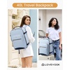 image:imageLOVEVOOK 40L Travel Backpack Flight Approved Carry on Backpack3 Packing CubesWaterproof Personal Item Travel BagTSA Carry on Luggage Suitcase Travel EssentialsGifts for Women amp Menfits 17 LaptopSky Blue  Retro Indigo