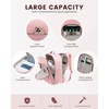 image:imageLOVEVOOK 40L Travel Backpack Flight Approved Carry on Backpack3 Packing CubesWaterproof Personal Item Travel BagTSA Carry on Luggage Suitcase Travel EssentialsGifts for Women amp Menfits 17 LaptopPinkpink