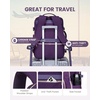 image:imageLOVEVOOK 40L Travel Backpack Flight Approved Carry on Backpack3 Packing CubesWaterproof Personal Item Travel BagTSA Carry on Luggage Suitcase Travel EssentialsGifts for Women amp Menfits 17 LaptopDark Purple