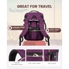 image:imageLOVEVOOK 40L Travel Backpack Flight Approved Carry on Backpack3 Packing CubesWaterproof Personal Item Travel BagTSA Carry on Luggage Suitcase Travel EssentialsGifts for Women amp Menfits 17 LaptopDark Purpleblack1