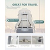 image:imageLOVEVOOK 40L Travel Backpack Flight Approved Carry on Backpack3 Packing CubesWaterproof Personal Item Travel BagTSA Carry on Luggage Suitcase Travel EssentialsGifts for Women amp Menfits 17 LaptopLight Greymint Green