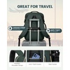image:imageLOVEVOOK 40L Travel Backpack Flight Approved Carry on Backpack3 Packing CubesWaterproof Personal Item Travel BagTSA Carry on Luggage Suitcase Travel EssentialsGifts for Women amp Menfits 17 LaptopDark Greenblack1
