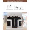 image:imageLOVEVOOK 40L Travel Backpack Flight Approved Carry on Backpack3 Packing CubesWaterproof Personal Item Travel BagTSA Carry on Luggage Suitcase Travel EssentialsGifts for Women amp Menfits 17 LaptopBlackleopard Print