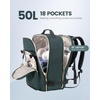 image:imageLOVEVOOK 40L Travel Backpack Flight Approved Carry on Backpack3 Packing CubesWaterproof Personal Item Travel BagTSA Carry on Luggage Suitcase Travel EssentialsGifts for Women amp Menfits 17 LaptopDark Greenblack2