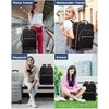 image:imageLOVEVOOK 40L Travel Backpack Flight Approved Carry on Backpack3 Packing CubesWaterproof Personal Item Travel BagTSA Carry on Luggage Suitcase Travel EssentialsGifts for Women amp Menfits 17 LaptopBlackleopard Print