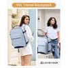 image:imageLOVEVOOK 40L Travel Backpack Flight Approved Carry on Backpack3 Packing CubesWaterproof Personal Item Travel BagTSA Carry on Luggage Suitcase Travel EssentialsGifts for Women amp Menfits 17 LaptopSky Blue  Retro Indigo