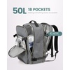 image:imageLOVEVOOK 40L Travel Backpack Flight Approved Carry on Backpack3 Packing CubesWaterproof Personal Item Travel BagTSA Carry on Luggage Suitcase Travel EssentialsGifts for Women amp Menfits 17 LaptopGrayblack