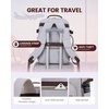 image:imageLOVEVOOK 40L Travel Backpack Flight Approved Carry on Backpack3 Packing CubesWaterproof Personal Item Travel BagTSA Carry on Luggage Suitcase Travel EssentialsGifts for Women amp Menfits 17 LaptopLight Greydark Coffee Color