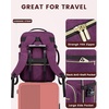image:imageLOVEVOOK 40L Travel Backpack Flight Approved Carry on Backpack3 Packing CubesWaterproof Personal Item Travel BagTSA Carry on Luggage Suitcase Travel EssentialsGifts for Women amp Menfits 17 LaptopDark Purpleblack1