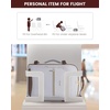 image:imageLOVEVOOK 40L Travel Backpack Flight Approved Carry on Backpack3 Packing CubesWaterproof Personal Item Travel BagTSA Carry on Luggage Suitcase Travel EssentialsGifts for Women amp Menfits 17 LaptopLight Greydark Coffee Color