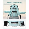 image:imageLOVEVOOK 40L Travel Backpack Flight Approved Carry on Backpack3 Packing CubesWaterproof Personal Item Travel BagTSA Carry on Luggage Suitcase Travel EssentialsGifts for Women amp Menfits 17 LaptopMint Greenblack