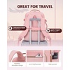 image:imageLOVEVOOK 40L Travel Backpack Flight Approved Carry on Backpack3 Packing CubesWaterproof Personal Item Travel BagTSA Carry on Luggage Suitcase Travel EssentialsGifts for Women amp Menfits 17 LaptopPinkbrown