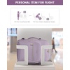 image:imageLOVEVOOK 40L Travel Backpack Flight Approved Carry on Backpack3 Packing CubesWaterproof Personal Item Travel BagTSA Carry on Luggage Suitcase Travel EssentialsGifts for Women amp Menfits 17 LaptopLight Purple
