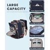 image:imageLOVEVOOK 40L Travel Backpack Flight Approved Carry on Backpack3 Packing CubesWaterproof Personal Item Travel BagTSA Carry on Luggage Suitcase Travel EssentialsGifts for Women amp Menfits 17 LaptopDark Bluebrown