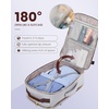 image:imageLOVEVOOK 40L Travel Backpack Flight Approved Carry on Backpack3 Packing CubesWaterproof Personal Item Travel BagTSA Carry on Luggage Suitcase Travel EssentialsGifts for Women amp Menfits 17 LaptopLight Greydark Coffee Color