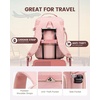 image:imageLOVEVOOK 40L Travel Backpack Flight Approved Carry on Backpack3 Packing CubesWaterproof Personal Item Travel BagTSA Carry on Luggage Suitcase Travel EssentialsGifts for Women amp Menfits 17 LaptopPinkpink