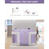 image:imageLOVEVOOK 40L Travel Backpack Flight Approved Carry on Backpack3 Packing CubesWaterproof Personal Item Travel BagTSA Carry on Luggage Suitcase Travel EssentialsGifts for Women amp Menfits 17 LaptopTaro Purple