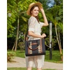 image:imageLOVEVOOK Canvas Purses for Women Crossbody Bags with Top Handle Boho Aztec Tote Handbag Shoulder Bag Satchel for Gift