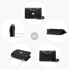 image:imageLOVEVOOK Crossbody Bags for Women Leather Quilted Shoulder Bag with Chain Strap Trendy Clutch Satchel Ladies Evening Bag