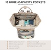 image:imageLOVEVOOK Diaper Bag Backpack Baby Bag with Changing Station Large Diaper Backpack for Mom Dads Waterproof Mommy Bag for Boy and Girl Travel Essential Baby Shower BlackBeigeKhakibeige