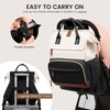 image:imageLOVEVOOK Diaper Bag Backpack Baby Bag with Changing Station Large Diaper Backpack for Mom Dads Waterproof Mommy Bag for Boy and Girl Travel Essential Baby Shower BlackBeigeBlackbeige