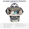 image:imageLOVEVOOK Diaper Bag Backpack Baby Bag with Changing Station Large Diaper Backpack for Mom Dads Waterproof Mommy Bag for Boy and Girl Travel Essential Baby Shower BlackBeigeNavy Bluebeige