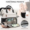 image:imageLOVEVOOK Diaper Bag Backpack Baby Bag with Changing Station Large Diaper Backpack for Mom Dads Waterproof Mommy Bag for Boy and Girl Travel Essential Baby Shower BlackBeigeBlackbeige