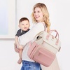 image:imageLOVEVOOK Diaper Bag Backpack Baby Bag with Changing Station Large Diaper Backpack for Mom Dads Waterproof Mommy Bag for Boy and Girl Travel Essential Baby Shower BlackBeigePinkbeige