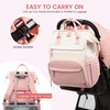 image:imageLOVEVOOK Diaper Bag Backpack Baby Bag with Changing Station Large Diaper Backpack for Mom Dads Waterproof Mommy Bag for Boy and Girl Travel Essential Baby Shower BlackBeigePinkbeige