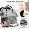 image:imageLOVEVOOK Diaper Bag Backpack Baby Bag with Changing Station Large Diaper Backpack for Mom Dads Waterproof Mommy Bag for Boy and Girl Travel Essential Baby Shower BlackBeigeBlackgrey