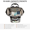 image:imageLOVEVOOK Diaper Bag Backpack Baby Bag with Changing Station Large Diaper Backpack for Mom Dads Waterproof Mommy Bag for Boy and Girl Travel Essential Baby Shower BlackBeigeBlackgrey