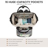 image:imageLOVEVOOK Diaper Bag Backpack Baby Bag with Changing Station Large Diaper Backpack for Mom Dads Waterproof Mommy Bag for Boy and Girl Travel Essential Baby Shower BlackBeigeBlackbeige
