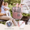 image:imageLOVEVOOK Diaper Bag BackpackTote Bag with Insulated Pockets Changing Pad  Diaper Tote BagChanging PadLarge BagPacifier CaseAntiTheft156 Inch Laptop Backpack for WomenPinkgray