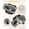 image:imageLOVEVOOK Diaper Bag BackpackTote Bag with Insulated Pockets Changing Pad  Diaper Tote BagChanging PadLarge BagPacifier CaseAntiTheft156 Inch Laptop Backpack for WomenBlack and With Gray Brown