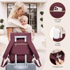 image:imageLOVEVOOK Diaper Bag BackpackTote Bag with Insulated Pockets Changing Pad  Diaper Tote BagChanging PadLarge BagPacifier CaseAntiTheft156 Inch Laptop Backpack for WomenRedwhite