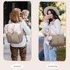 image:imageLOVEVOOK Diaper Bag BackpackTote Bag with Insulated Pockets Changing Pad  Diaper Tote BagChanging PadLarge BagPacifier CaseAntiTheft156 Inch Laptop Backpack for WomenCoffeebeige