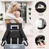 image:imageLOVEVOOK Diaper Bag BackpackTote Bag with Insulated Pockets Changing Pad  Diaper Tote BagChanging PadLarge BagPacifier CaseAntiTheft156 Inch Laptop Backpack for WomenBlackgray