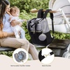 image:imageLOVEVOOK Diaper Bag BackpackTote Bag with Insulated Pockets Changing Pad  Diaper Tote BagChanging PadLarge BagPacifier CaseAntiTheft156 Inch Laptop Backpack for WomenBlackgray